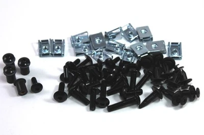 Ducati 749 999 2003-2006 Dzus Sujetador y Carenado de Aluminio Negro Tornillo Kit Foto 1 de 4