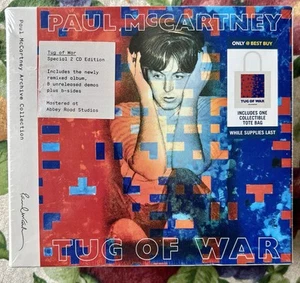 Paul McCartney Tug Of War CD Best Buy Exclusive W/Tote Bag Sealed Beatles - Picture 1 of 3