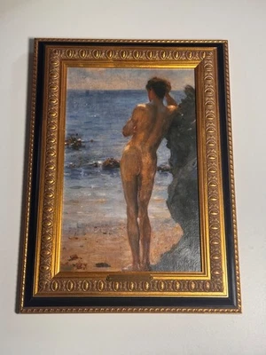 HENRY SCOTT TUKE Framed Canvas Print Certificate "Lovers of the Sun" - Image 1 of 2