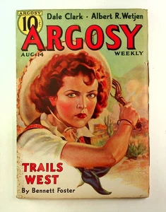 Argosy Part 4: Argosy Weekly Aug 14 1937 Vol. 275 #2 VG/FN 5.0 Low Grade - Picture 1 of 3