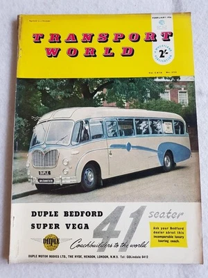 TRANSPORT WORLD NEWSPAPER MAGAZINE FEB 1956 VOL CXIX (119) NO. 3733 ROAD TESTS - Image 1 of 4
