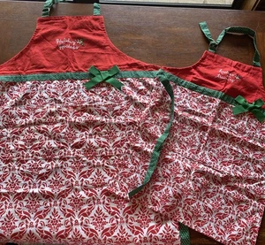 Kay Dee Designs Weihnachtsschürzen Hostess Stechpalme Beere verstellbar Mutter und Kind - Bild 1 von 7