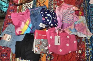 Girls 8 Piece Lot Of Pants, Shirt, Bathing Suit NWT Size 10 - 12 - Picture 1 of 12
