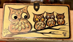 Bolso/cartera de madera Enid Collins of Texas Wise Guys 1962 - Imagen 1 de 13
