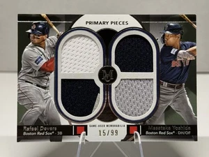 2024 Topps Museum Rafael Devers Masataka Yoshida Quad Relic SP/49 Red Sox - Foto 1 di 3