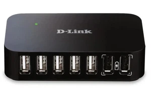 D-Link DUB-H7 Hi-Speed USB 2.0 Powered 7-Port Hub - Black NEW SEALED - Picture 1 of 5
