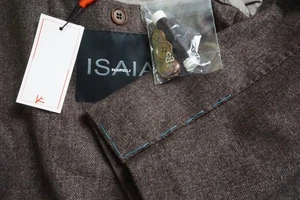 Isaia Napoli Brown Woven Light Cashmere Blend Sport Coat Jacket 38R NEW - Picture 1 of 10
