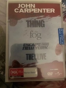 John Carpenter Collection DVD - The Thing The Fog Escape From New York They Live - Picture 1 of 5