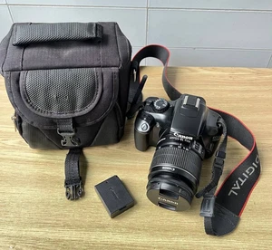 Canon EOS 1100D 12MP Black Digital SLR Camera + Lens, Case, Battery - Picture 1 of 20