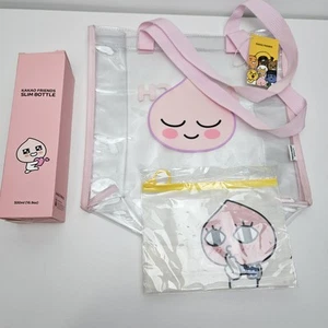 Kakao Friends Apeach Bag, Pouch And Plastic Bottle - Picture 1 of 9