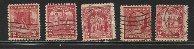 1909-1932 , USED 2 CENT REDS - Image 1 of 2