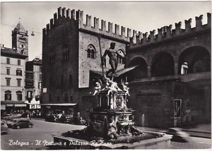 BOLOGNA - IL NETTUNO E PALAZZO RE ENZO - VIAGG. 1963 -73180- - Picture 1 of 1