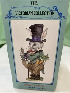 The Victorian Collection Edward Carrots In Box 1993 Easter Rabbit Bunny - Bild 1 von 4