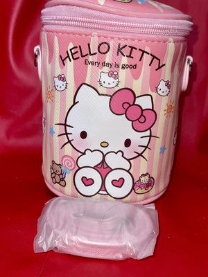 Hello Kitty Pink Cylinder Shape Shoulder Bag. NIP - Image 1 of 4