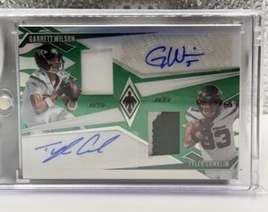 2024 PANINI PHOENIX GARRETT WILSON TYLER CONKLIN DUAL PATCH AUTO # /25 New York - Picture 1 of 3