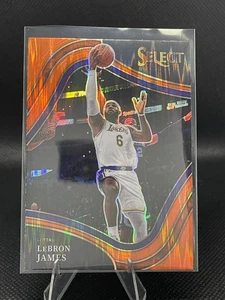 2021-22 Panini Select Courtside Orange Flash Prizm LeBron James #219 - Imagen 1 de 2
