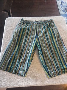 Roca Wear Striped Baggy Bermuda Shorts Size 40 - Picture 1 of 7