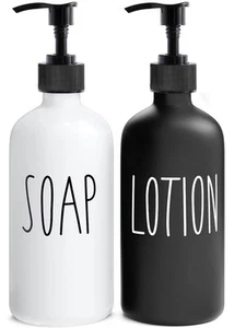 Soap Dispenser Bathroom Set, Contains Hand and Lotion Dispenser, Suitable for... - Picture 1 of 7