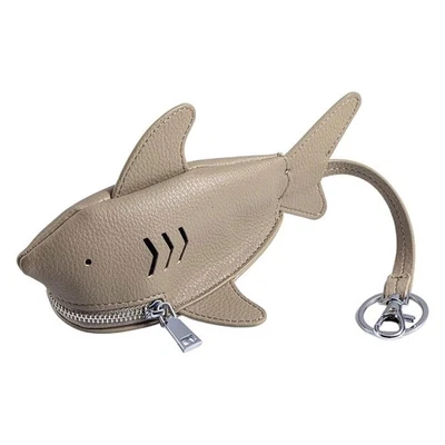 Portable Shark-shaped Key Bag PU Leather Key Pouch- D2P3 - Image 1 of 4