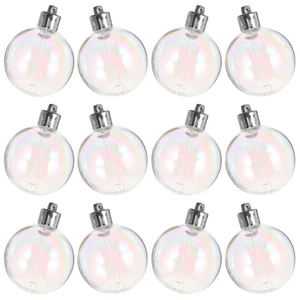 12 Piezas Adornos Rellenables Perla Burbuja Bola Bola Navidad Bolas Transparente - Imagen 1 de 12