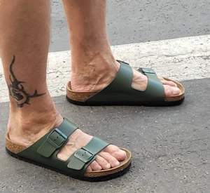 BIRKENSTOCK Arizona 1029165 Tomillo Verde Cuero Ancho Normal Hombre - Imagen 1 de 12