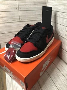 Nike Air Jordan 1 KO Low Shoes “Bred” Black Red DX4981-006 Men's Size 9 NEW - Picture 1 of 7