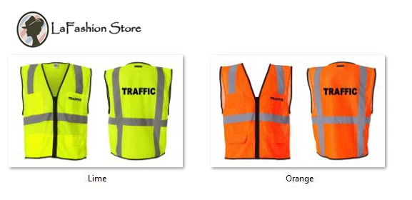 TRAFFIC logo public safety security police vests S-5XL - Image 1 of 2