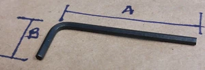 Llave hexagonal Allen Alan Allan de 1,5 mm 2,0 mm 2,5 mm 3 mm 4 mm 5 mm - Imagen 1 de 3