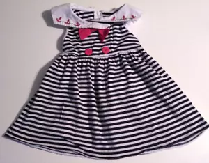 GOODLAD Sleeveless Anchor Sailor Dress, Nautical Theme, Striped, Size 18 Months - Picture 1 of 9