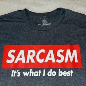 NUOVO SARCASMO - È quello che faccio meglio T-Shirt T-Shirt T Tg L Large Nuovo senza etichette Grigio Unisex - Foto 1 di 4