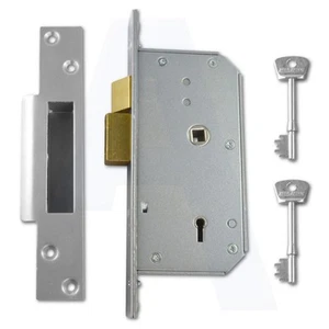 UNION C-Series Satin Chrome 3K70 - 5 Detainer Mortice Sashlock-Left/Hand-73mm - Picture 1 of 2