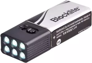 LED Taschenlampe Mini Taschenlampe Licht inkl. 9 Volt Akku Taschenlampe Torch F - Bild 1 von 12