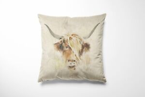 Animal Country Creature Linen Look Cotton Rich Fabric Cushion Panels Craft 