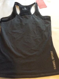 Camel Activewear Damen-Tanktop schwarz und grau Größe Medium Shirtkleidung - Bild 1 von 7