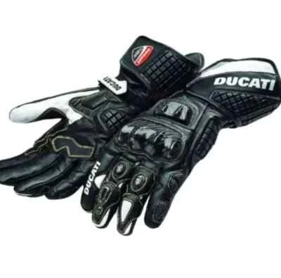 Ducati Motorcycle Motorbike Racing Leather MotoGP Gloves - Image 1 of 2