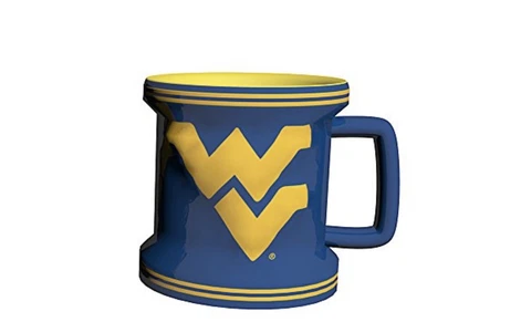 NCAA West Virginia Mountaineers Sculpted Mini Mug, 2-Ounce Cover
