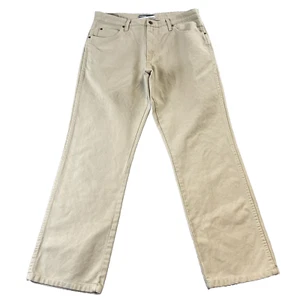 Wrangler Bootcut Jeans Mens 34 30 * Corduroy Beige Tan Smart Casual Preppy - Picture 1 of 12