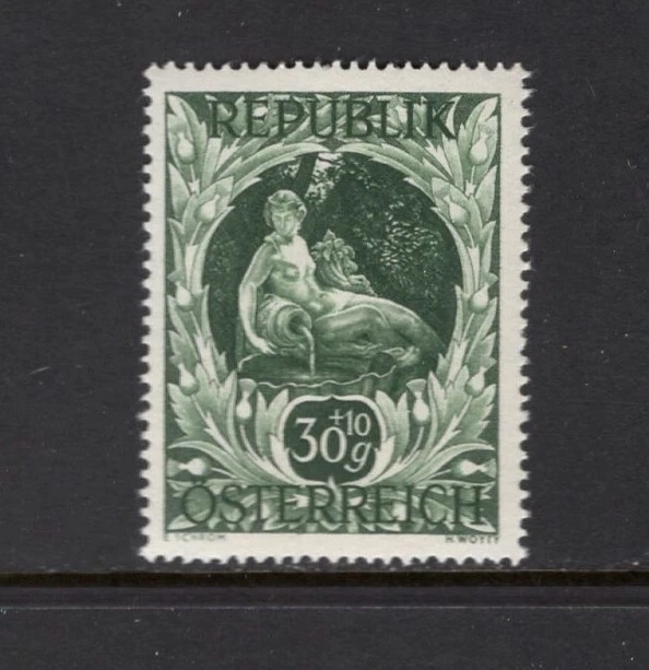 Austria 1947 30+10g NYMPH EGERIA, SCHONBRUNN CASTLE SC B214 MNH - Image 1 of 1