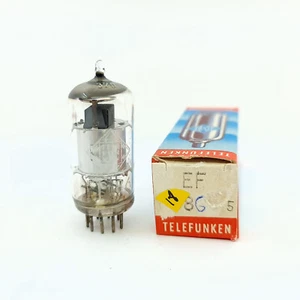 1 X EF86 TELEFUNKEN TUBE. 60er Jahre PROD. CHROMPLATTE. 18. CB401 - Bild 1 von 7