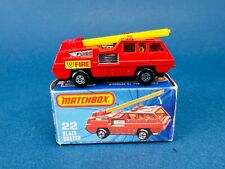 MATCHBOX 1-75 Series SUPERFAST # 22 BLAZE BUSTER Feuerwehr  1978 England Mib OVP