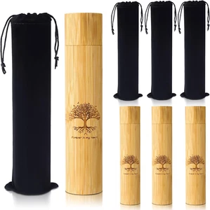 1 Set Bamboo Scattering Urns for Ashes Biodegradable Scattering Cremation for Hu - Picture 1 of 12