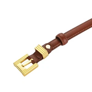 Women Skinny Leather Belt for Jeans Pants Dress Belts Thin Black Leather Belt... - Picture 1 of 6