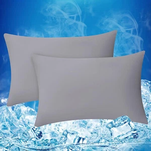 2 federe refrigerante federa refrigerante federa refrigerata 50 x 75 cm senza saldatura notturna fibra di raffreddamento - Foto 1 di 12