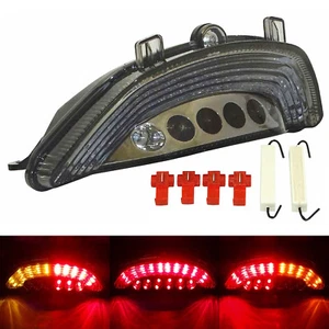 Led Integrated Tail Brake Turn Signal Light Smoke For 2009-2018 YAMAHA Vmax 1700 - Picture 1 of 8