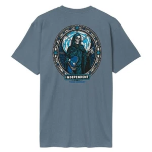 Independent Trucks - ITC Stained T-Shirt - Size Small - Slate Blue. Skateboard - Picture 1 of 2