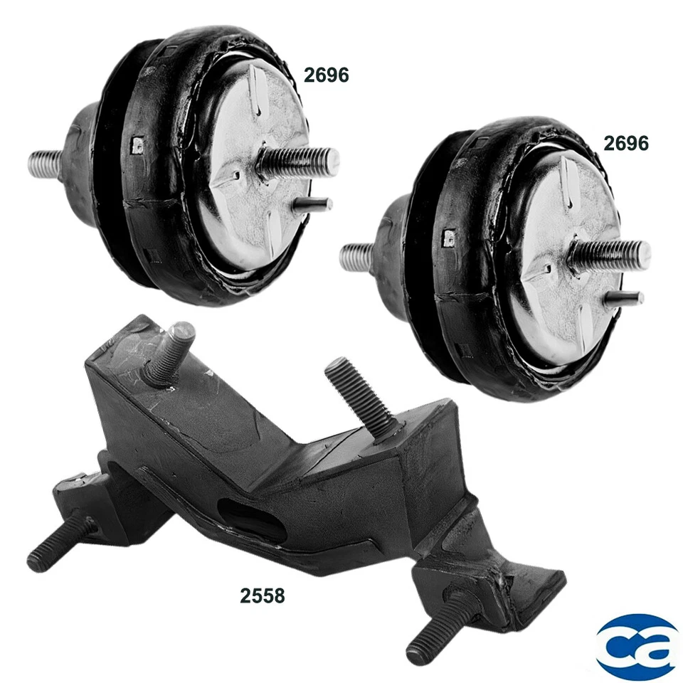 Engine Motor Mounts & Transmission Mount 3Pcs Set For Ford Tempo 91-88 L4 2.3L  - Image 1 of 3