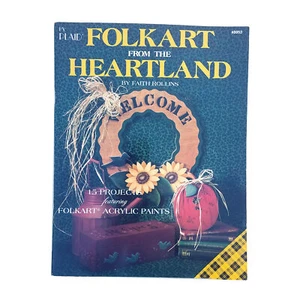 FOLK ART FROM THE HEARTLAND WOOD CRAFT PROJECT PATTERNS: WREATH, BIRDHOUSE LF - Picture 1 of 2