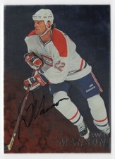 1998-99 Be a Player Autographs Dave Manson Auto Canadiens #67