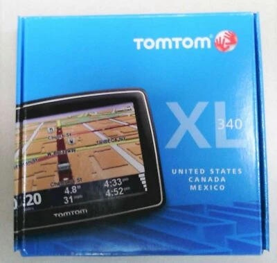 TomTom XL 340 Box Set Car GPS System w/ US Canada Mexico Maps XL 340S 4.3" LCD - Image 1 of 4