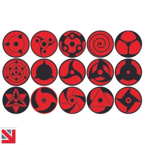 SHARINGAN Calcomanía Vinilo A5 NIÑOS NIÑOS NIÑAS ANIME Naruto Sasuke Ninja - Imagen 1 de 1